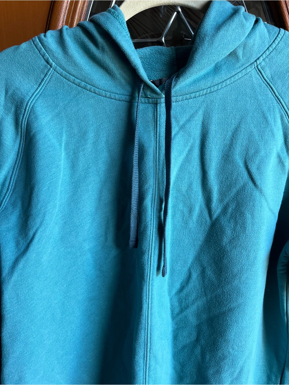 Eddie Bauer Teal Pullover Hoodie Womens Size Large - Picture 6 of 7